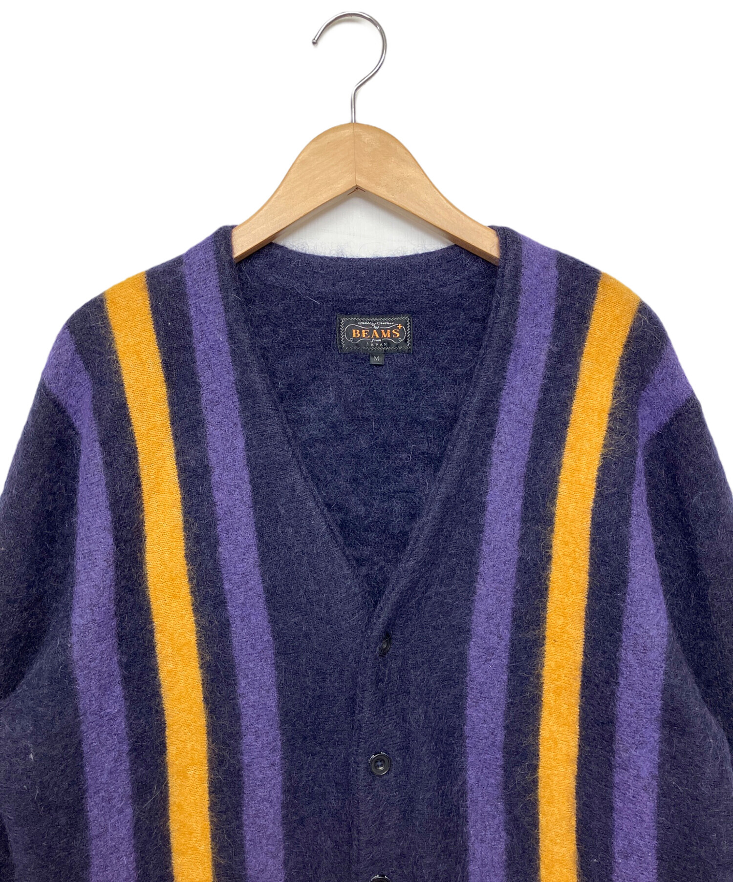 中古・古着通販】BEAMS (ビームス) 厚手カーディガン パープル サイズ 