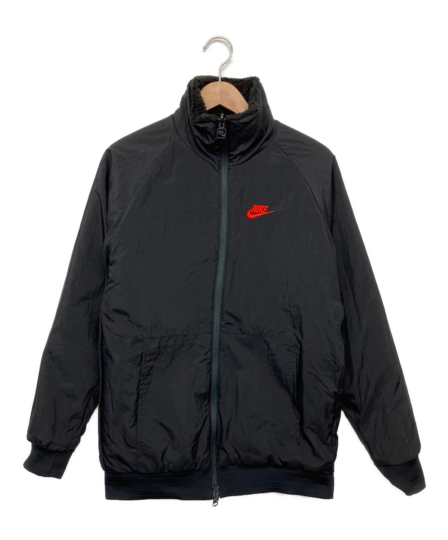 中古・古着通販】NIKE (ナイキ) リバーシブルブルゾン ブラック×レッド 