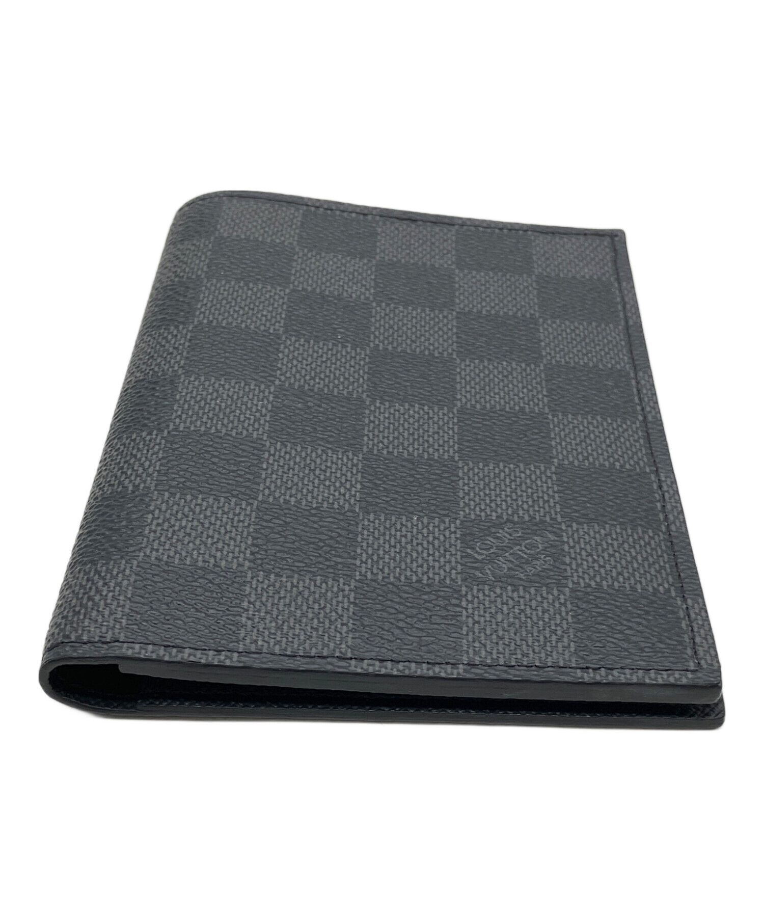 LOUIS VUITTON ダミエ パスポートケース ブラック 中古・古着通販】LOUIS VUITTON (ルイ ヴィトン) ダミエ パスポート