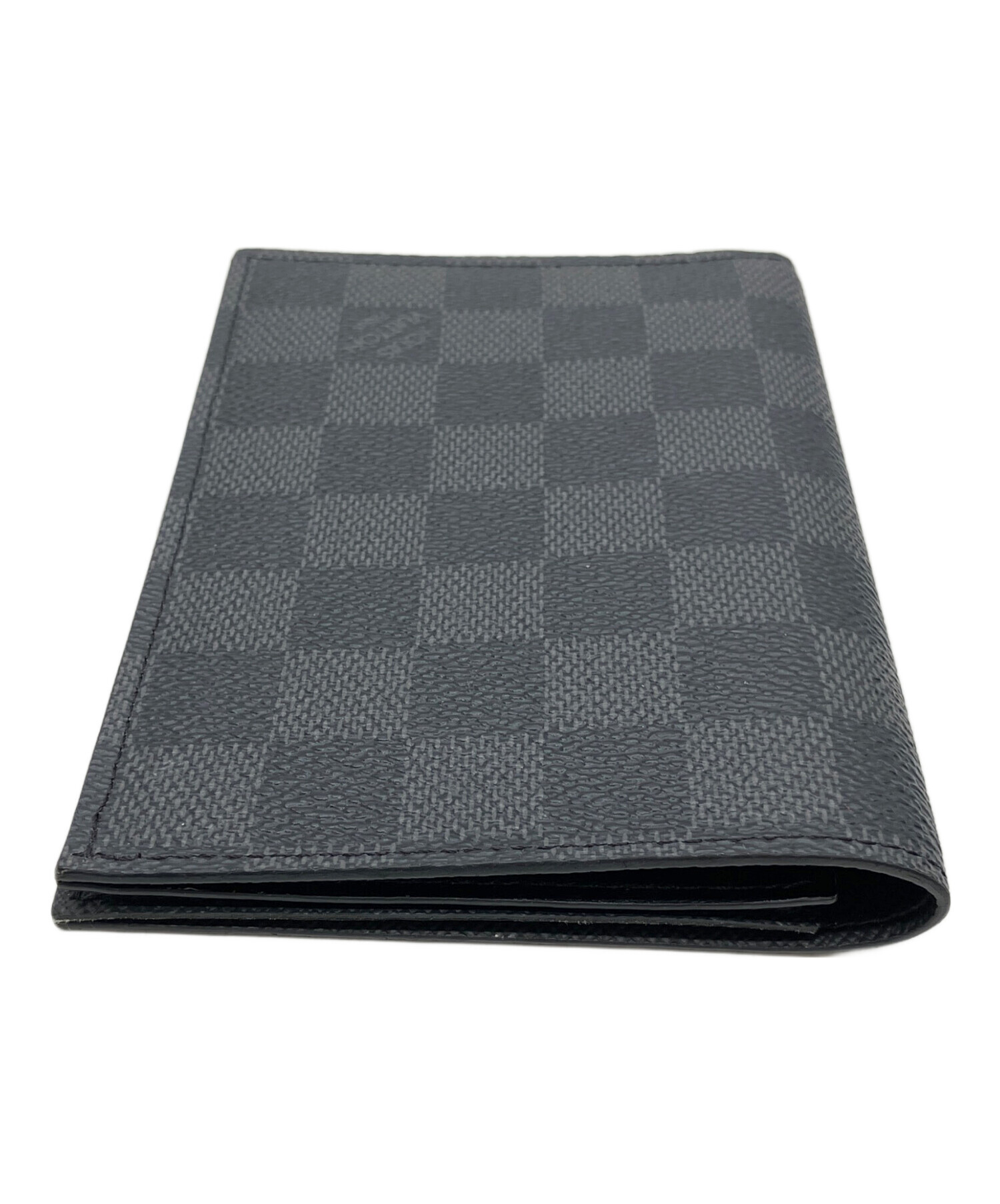 LOUIS VUITTON ダミエ パスポートケース ブラック 中古・古着通販】LOUIS VUITTON (ルイ ヴィトン) ダミエ パスポート