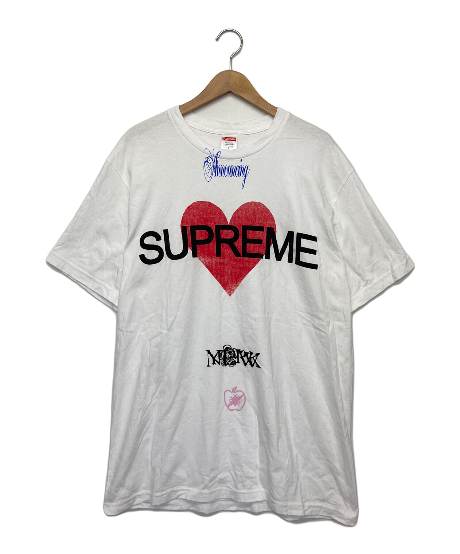 中古・古着通販】SUPREME (シュプリーム) プリントTシャツ ホワイト 