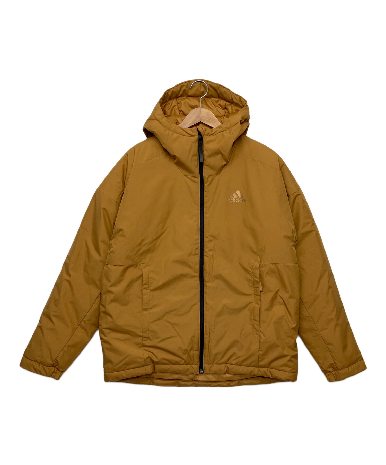 中古・古着通販】adidas (アディダス) 中綿ジャケット ベージュ サイズ 