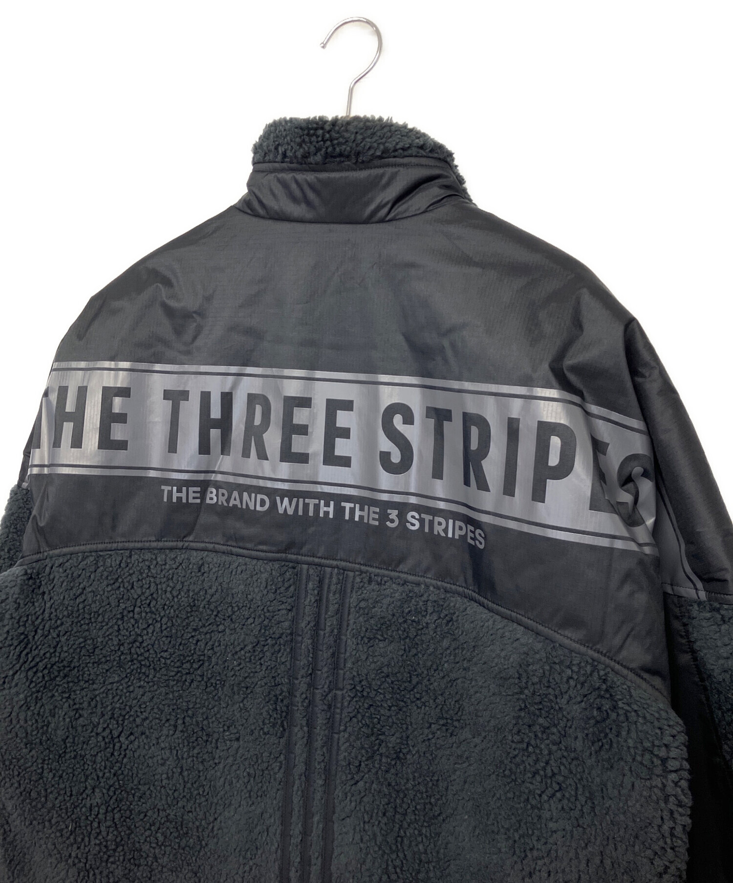 中古・古着通販】adidas (アディダス) ボアジャケット ブラック サイズ