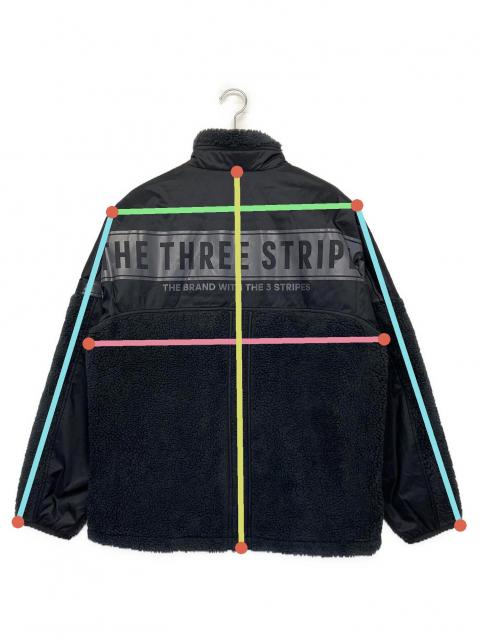 中古・古着通販】adidas (アディダス) ボアジャケット ブラック サイズ