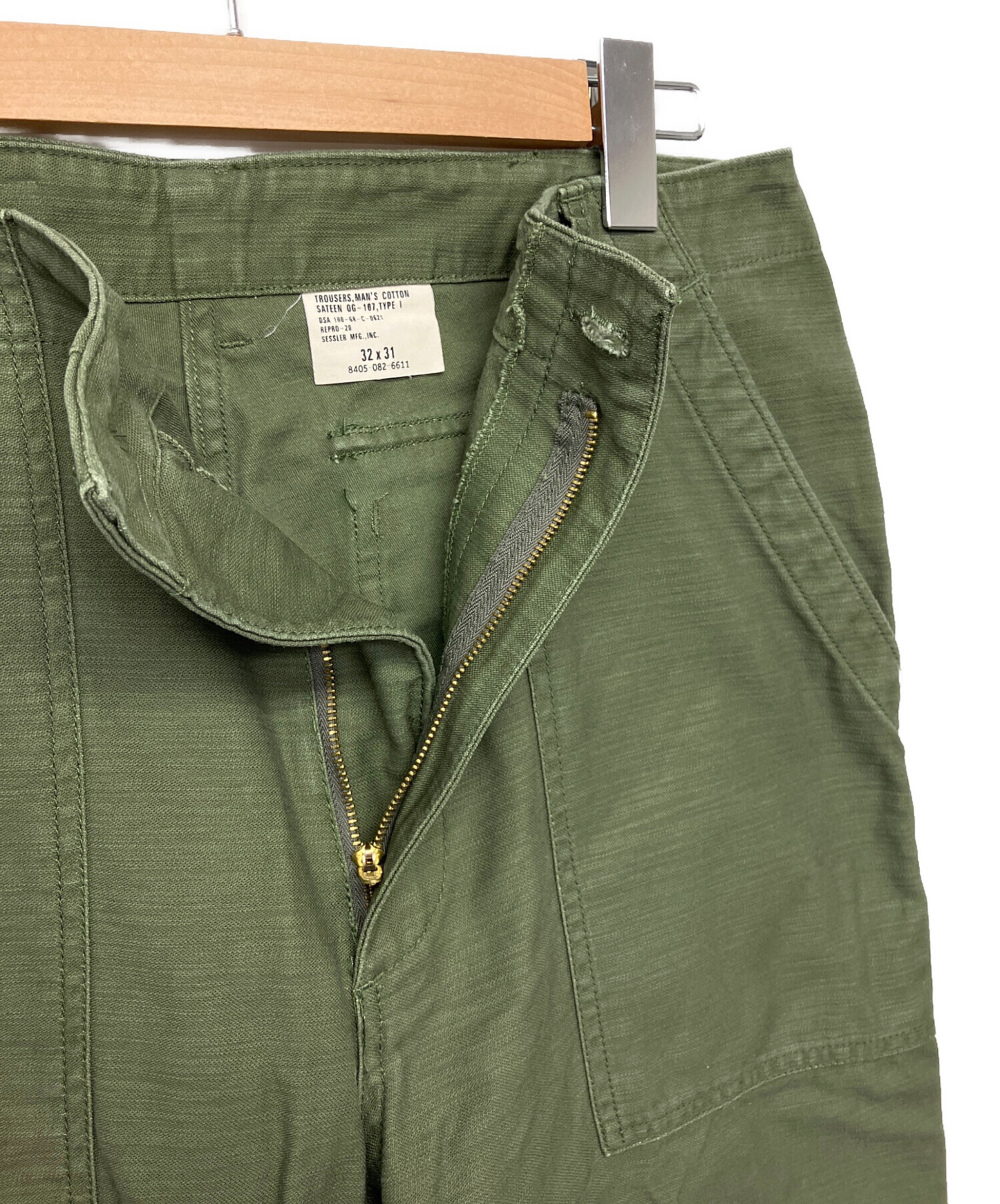 中古・古着通販】SESSLER (セスラー) ベイカーパンツ グリーン サイズ