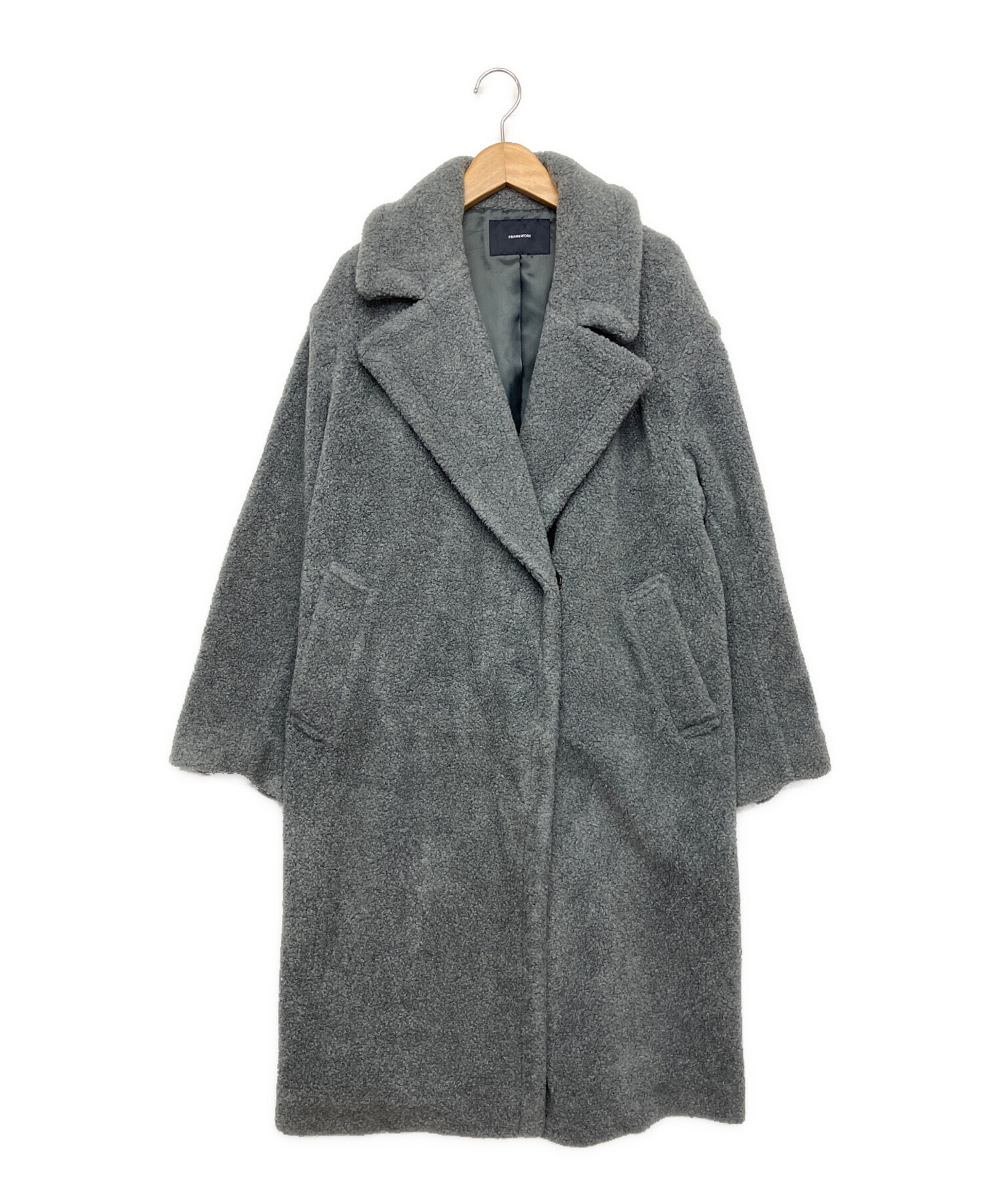 中古・古着通販】FRAMeWORK (フレームワーク) ボアコート グレー