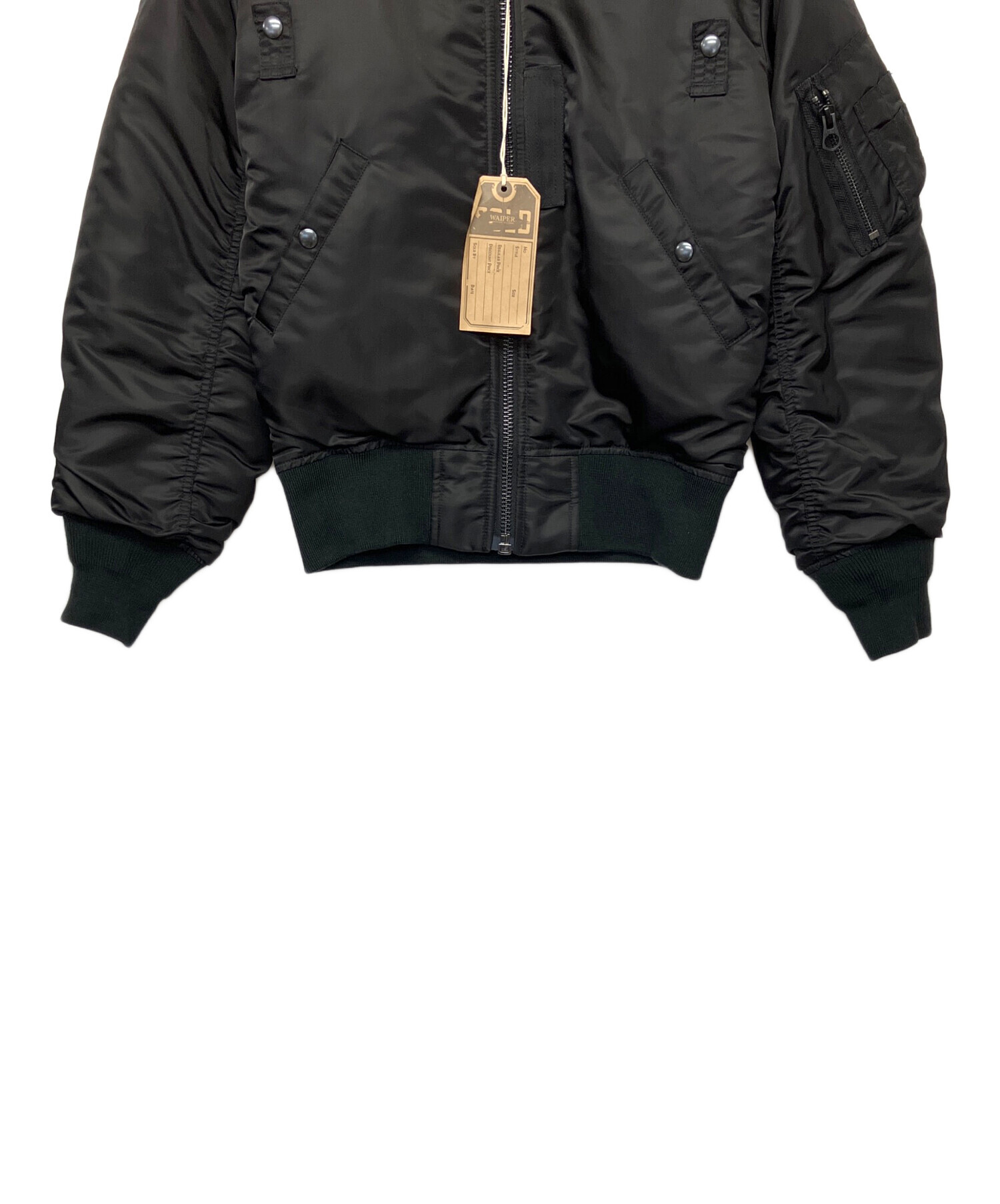 【完売品】WAIPER MA-1 ALL ブラック XL ワイパー 米軍 MA-1 ALL フライトコート WAIPER.inc【WP120】（MA-1）｜WAIPER