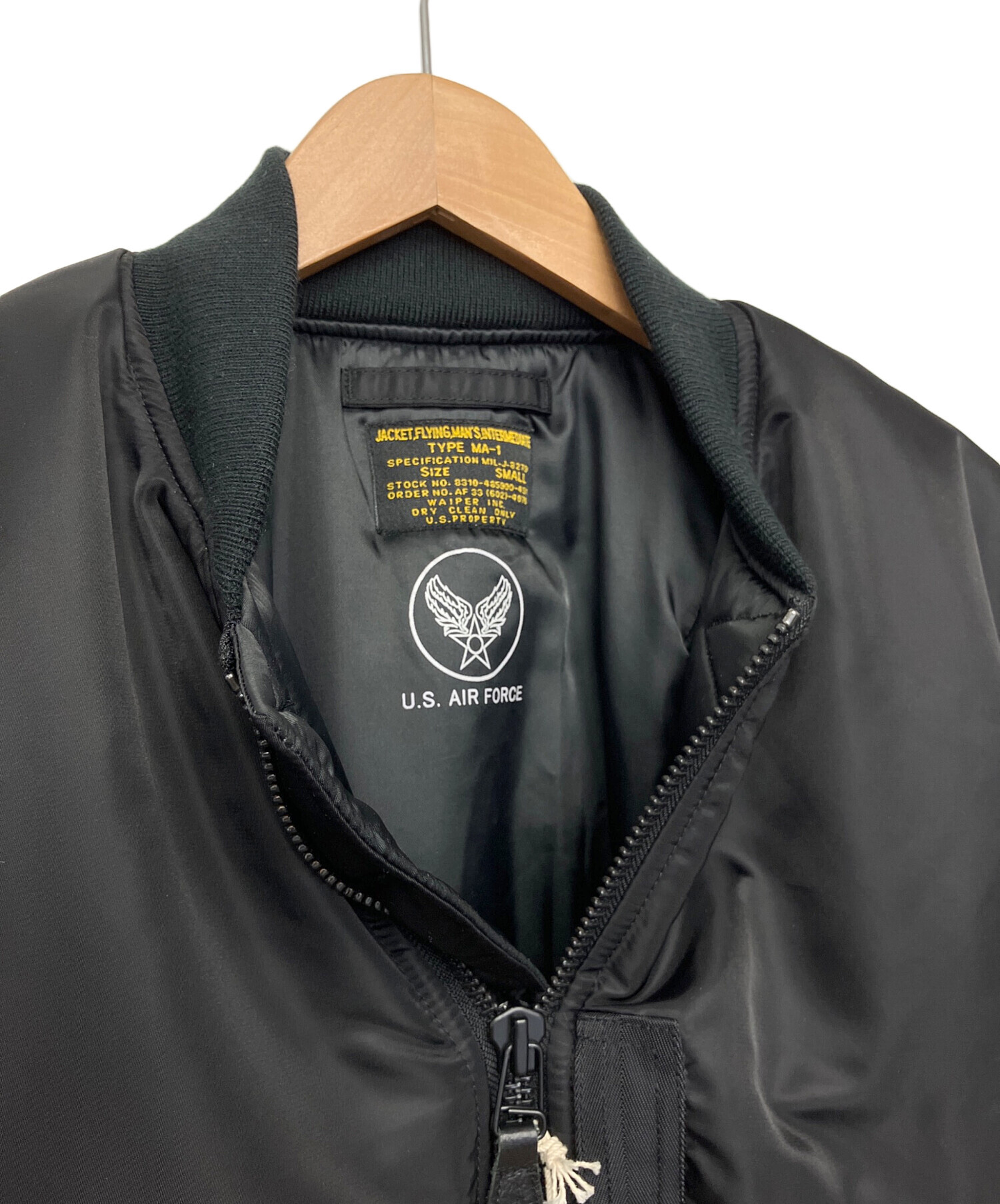 中古・古着通販】WAIPER (ワイパー) MA-1ジャケット ブラック サイズ:S