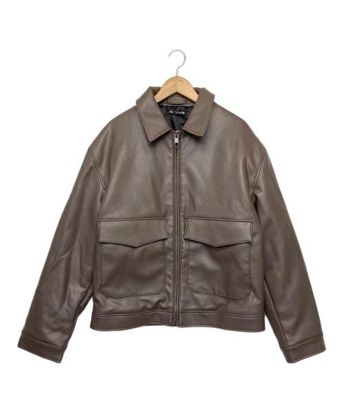 中古・古着通販】ZARA (ザラ) フェイクレザージャケット ブラウン