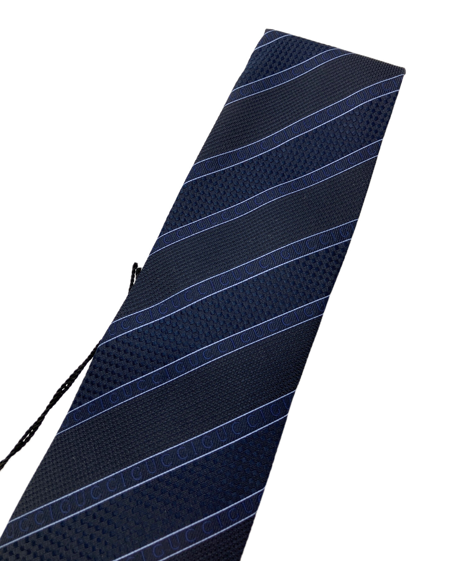 中古・古着通販】GUCCI (グッチ) ネクタイ ネイビー サイズ:FREE