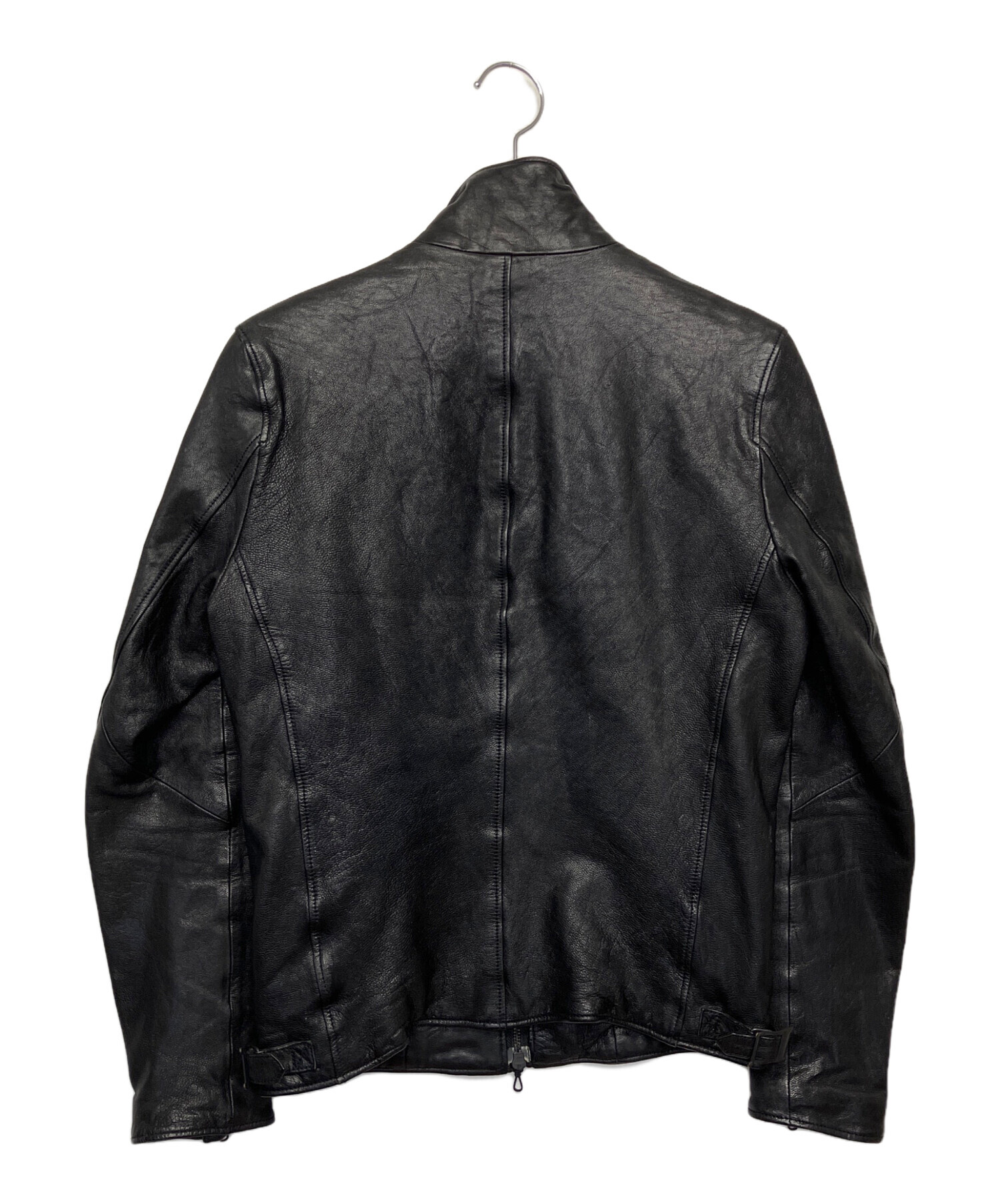 【未使用級】nano universe ナノユニバース　ライダースジャケット　黒 中古・古着通販】nano・universe (ナノ・ユニバース) シングル