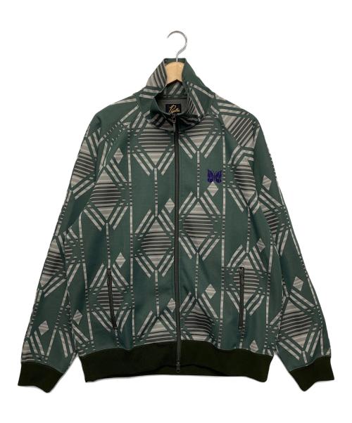 ト*ワ様 Needles トラックジャケット ティールグリーン 中古・古着通販】Needles (ニードルズ) 総柄トラックジャケット