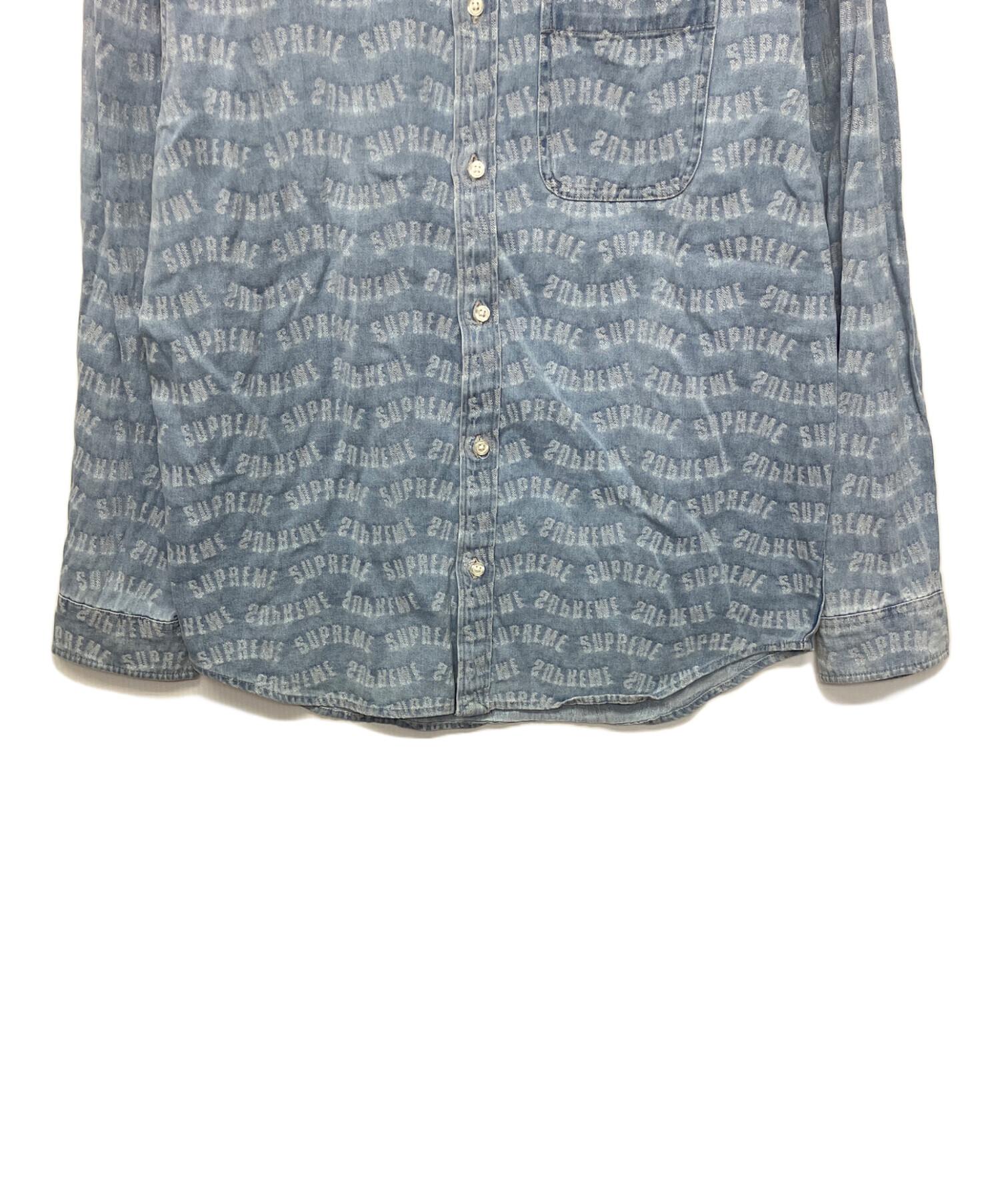 中古・古着通販】Supreme (シュプリーム) デニムシャツ スカイブルー