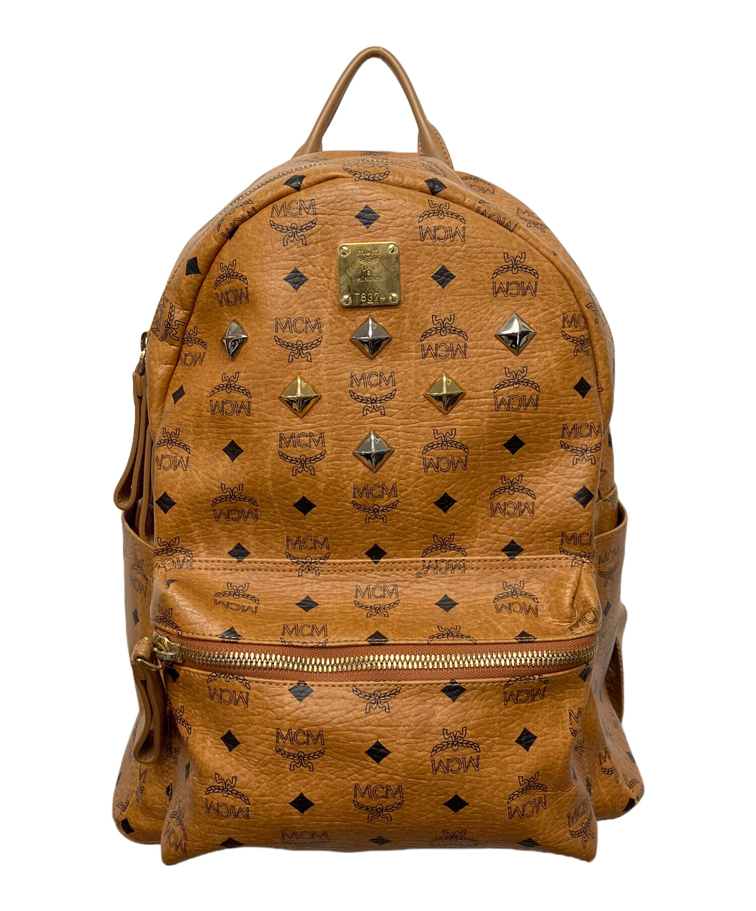 MCM ヴィセトス　リュック 中古・古着通販】MCM (エムシーエム) ヴィセトス リュック ベージュ