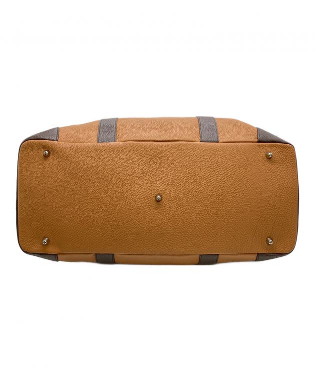 タグ付☆美品☆paul Stuart ボストンバッグ ブラウン　ナイロン×牛革 中古・古着通販】Paul Stuart (ポールスチュアート) ボストンバッグ