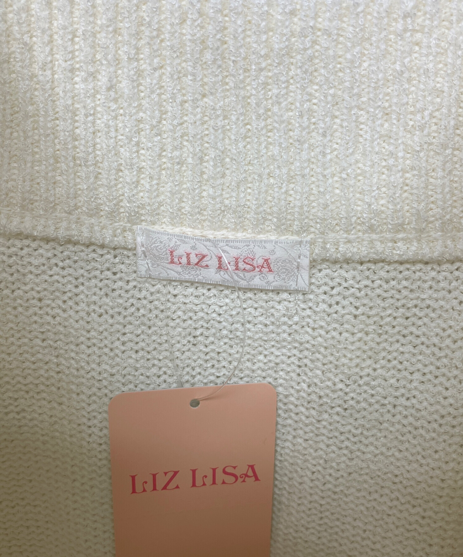 中古・古着通販】LIZ LISA (リズリサ) 厚手ニット ホワイト 未使用品