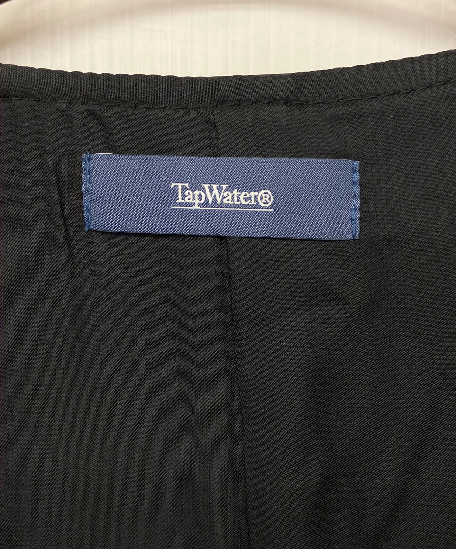 中古・古着通販】TapWater (タップウォーター) レザーベスト ブラック