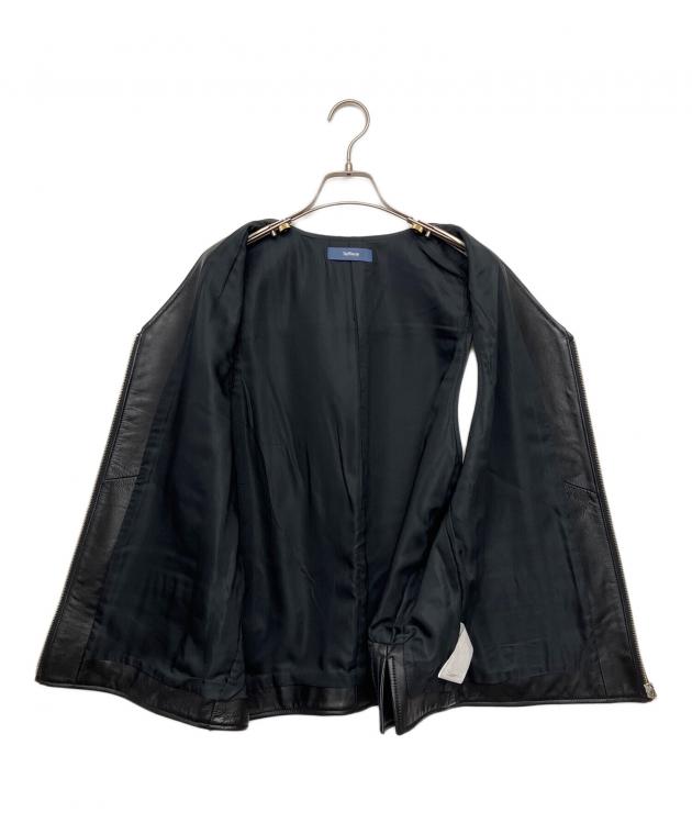 中古・古着通販】TapWater (タップウォーター) レザーベスト ブラック