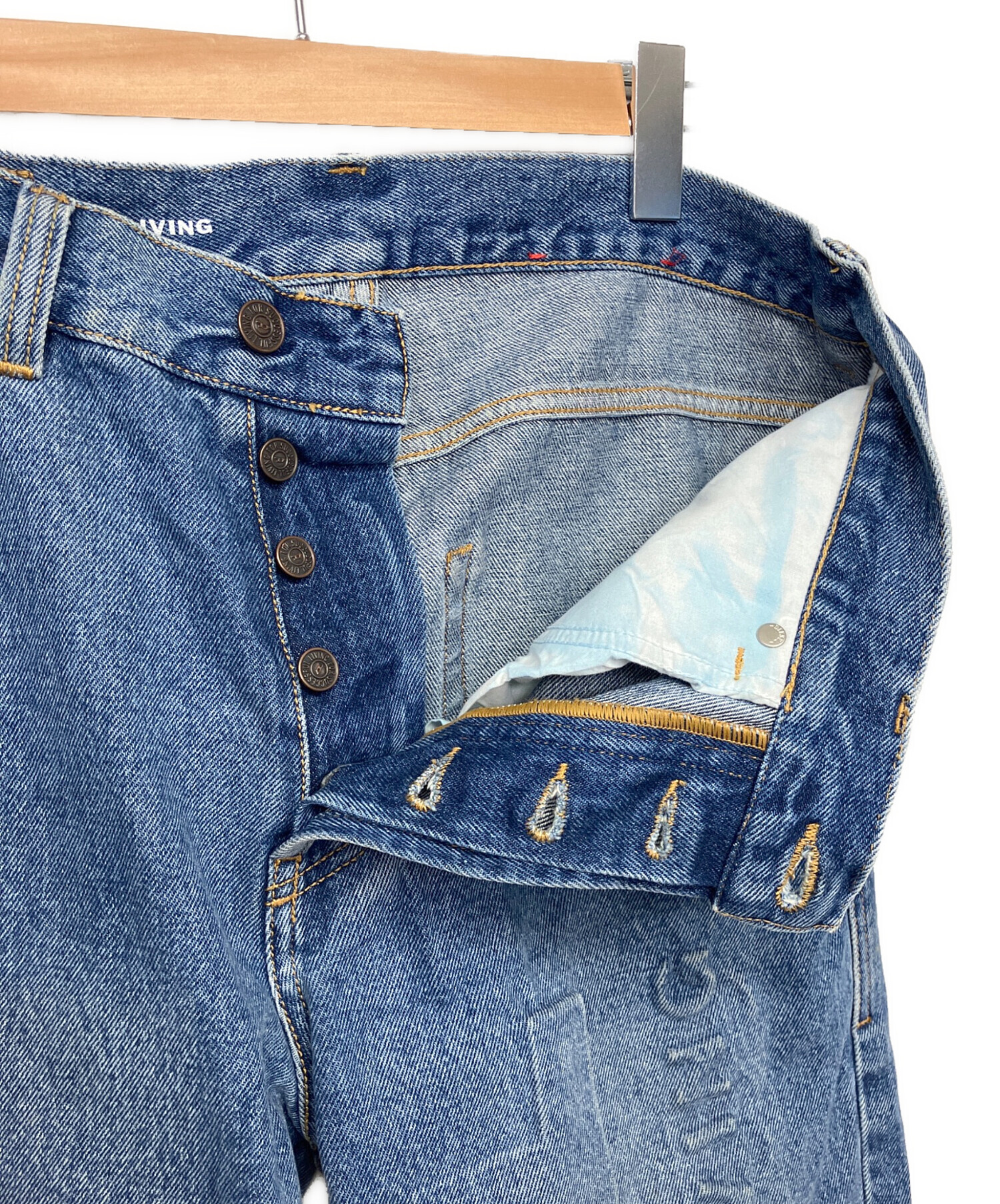 中古・古着通販】DIESEL (ディーゼル) エンボスビッグロゴ デニム 