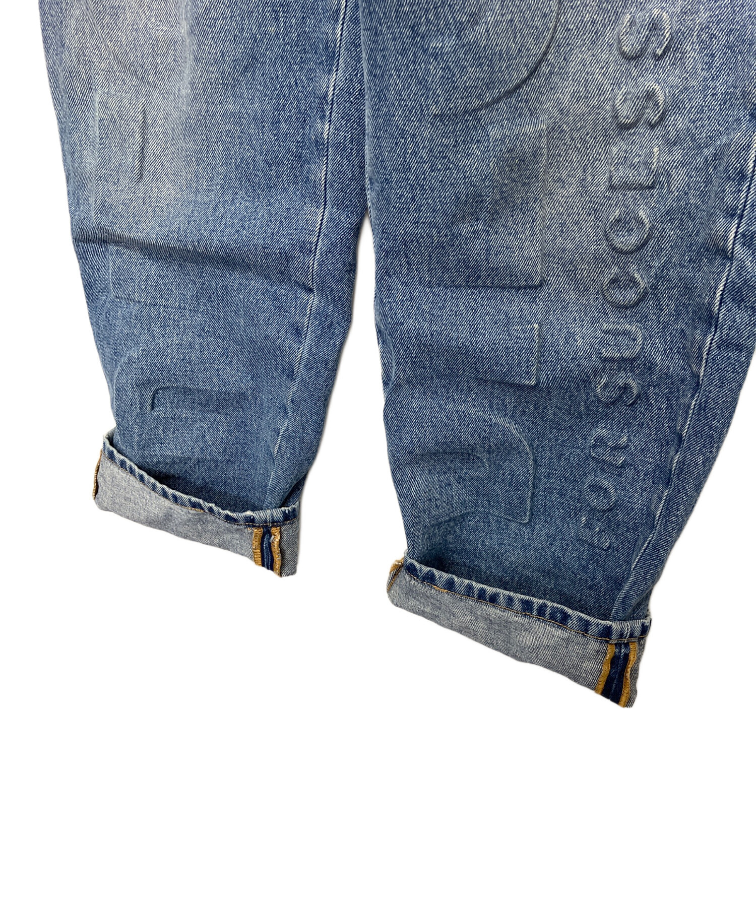中古・古着通販】DIESEL (ディーゼル) エンボスビッグロゴ デニム 