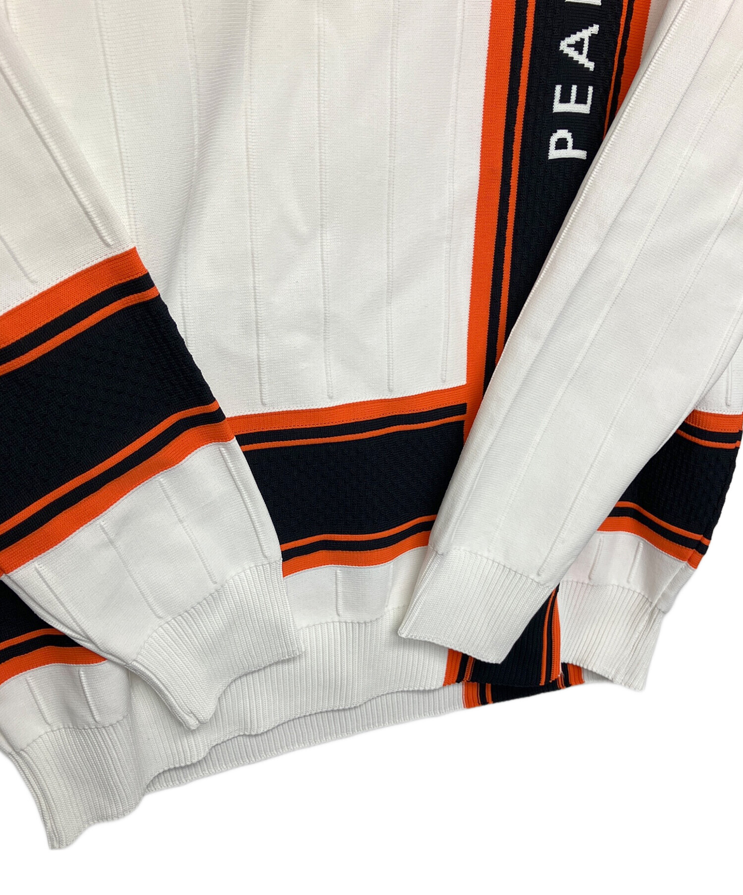 中古・古着通販】PEARLY GATES (パーリーゲイツ) 薄手ニット ホワイト