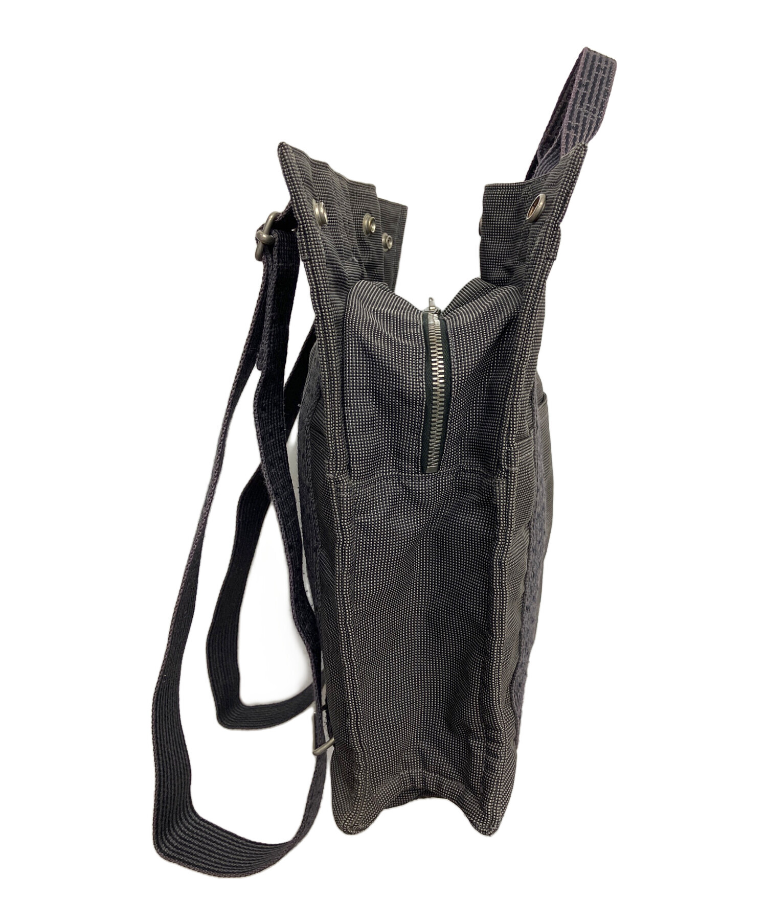 エルメス エールライン リュック 中古・古着通販】HERMES (エルメス) エールライン 2WAYリュック グレー