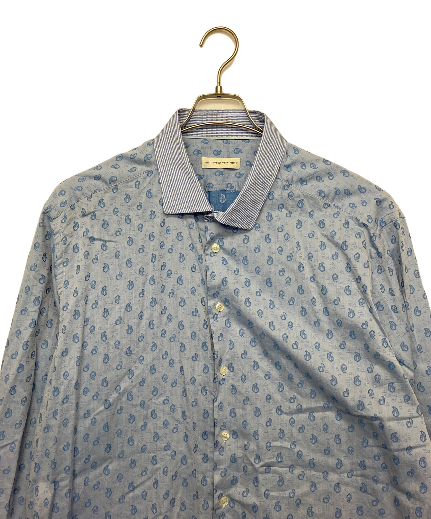 中古・古着通販】ETRO (エトロ) 長袖シャツ スカイブルー サイズ:不明