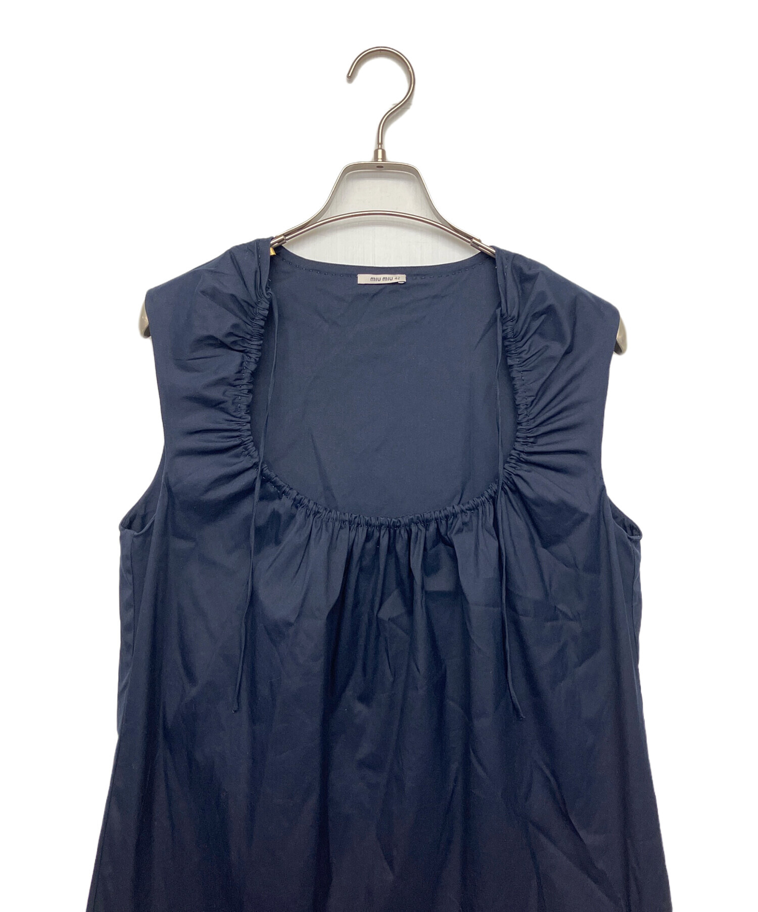 中古・古着通販】MIU MIU (ミュウミュウ) ノースリーブワンピース