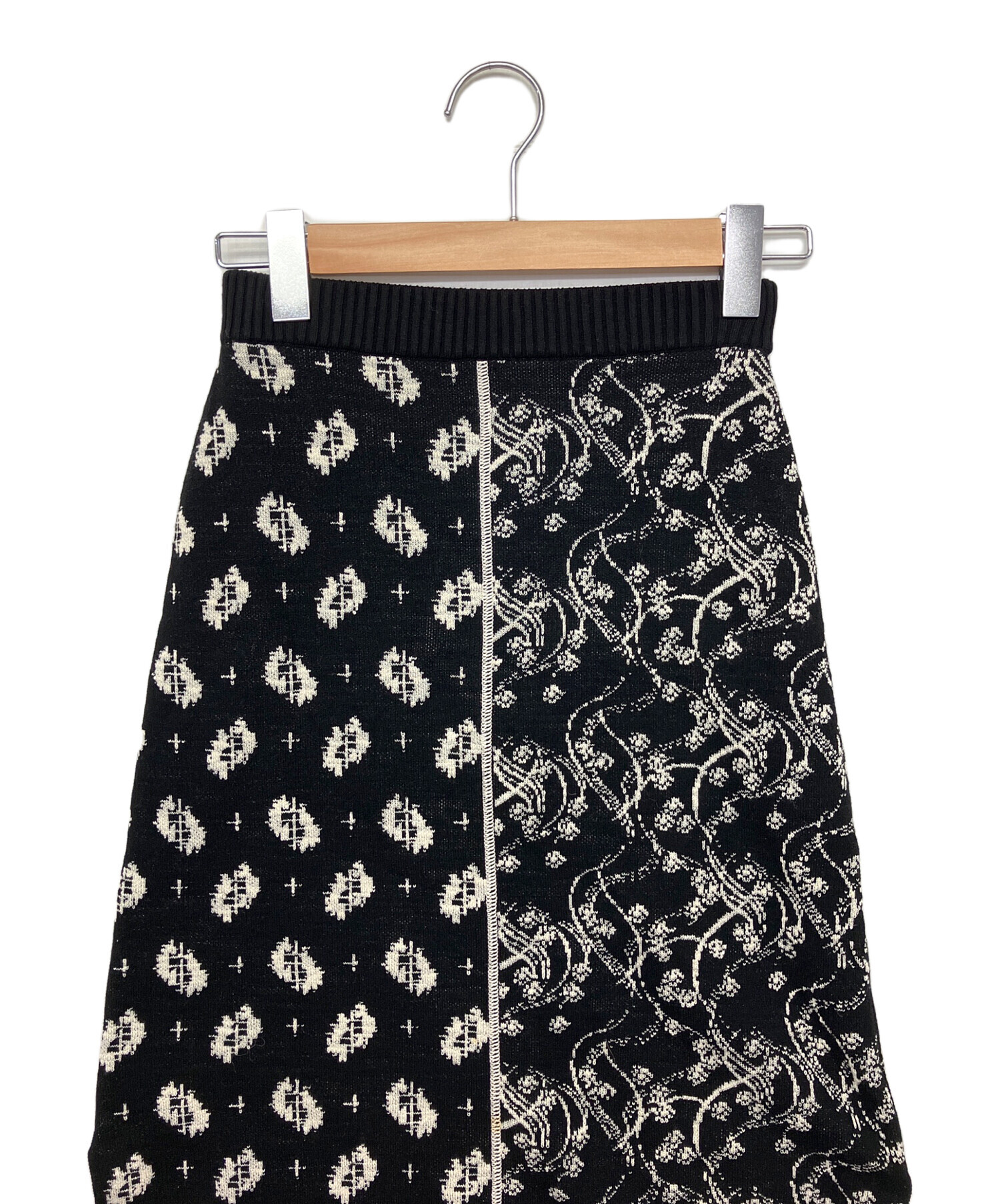 中古・古着通販】KENZO (ケンゾー) ニットスカート ブラック サイズ:XS 