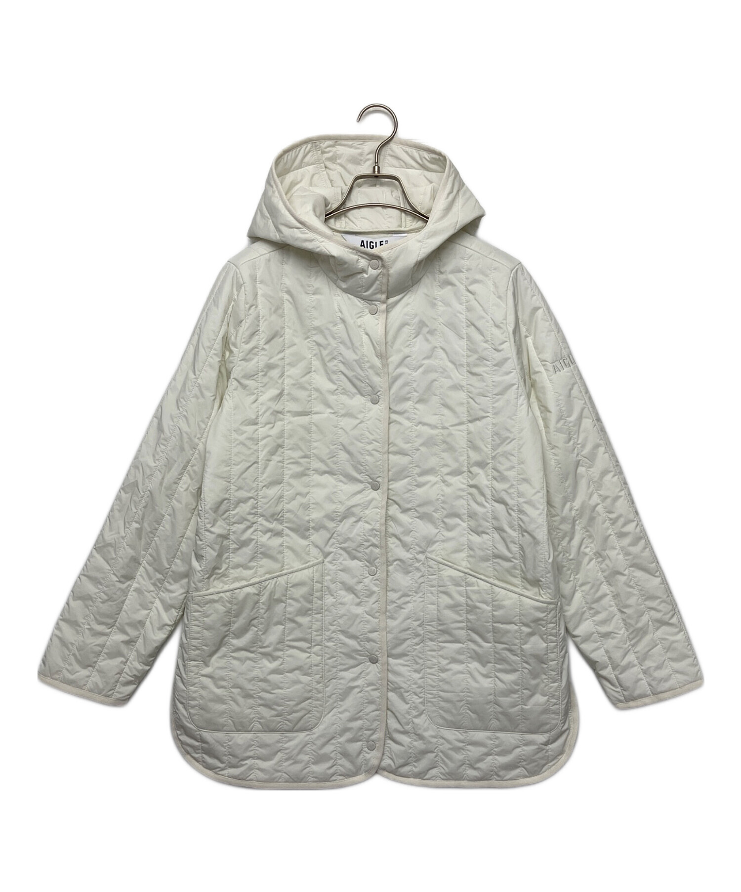 中古・古着通販】AIGLE (エーグル) キルティングコート ホワイト 中古・古着通販】AIGLE (エーグル) キルティングコート ホワイト