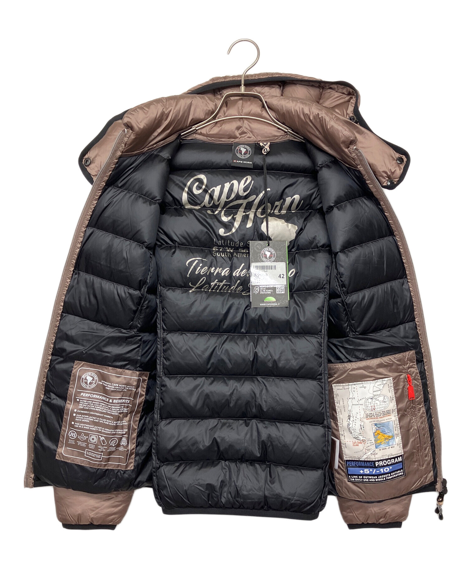 中古・古着通販】CAPE HORN (ケープホーン) ダウンジャケット ブラウン 