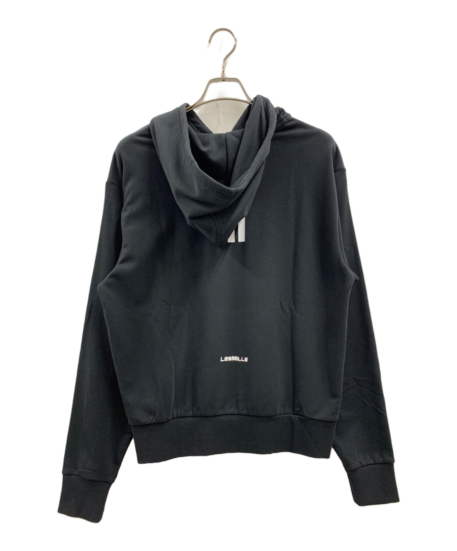 中古・古着通販】adidas (アディダス) プルオーバーパーカー ブラック 