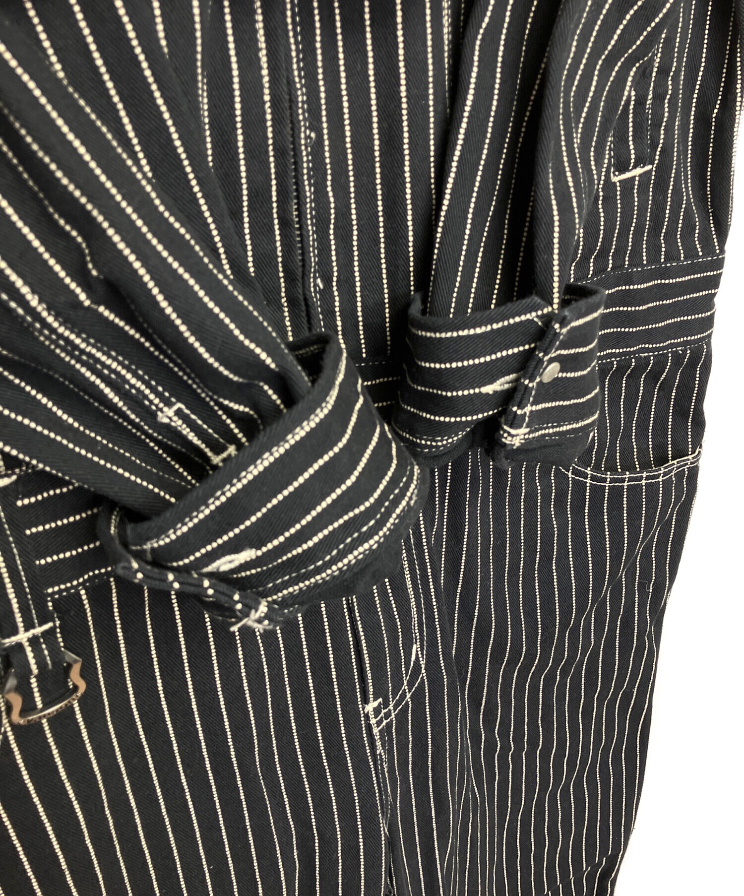 中古・古着通販】VANSON (バンソン) つなぎ ブラック サイズ:XL