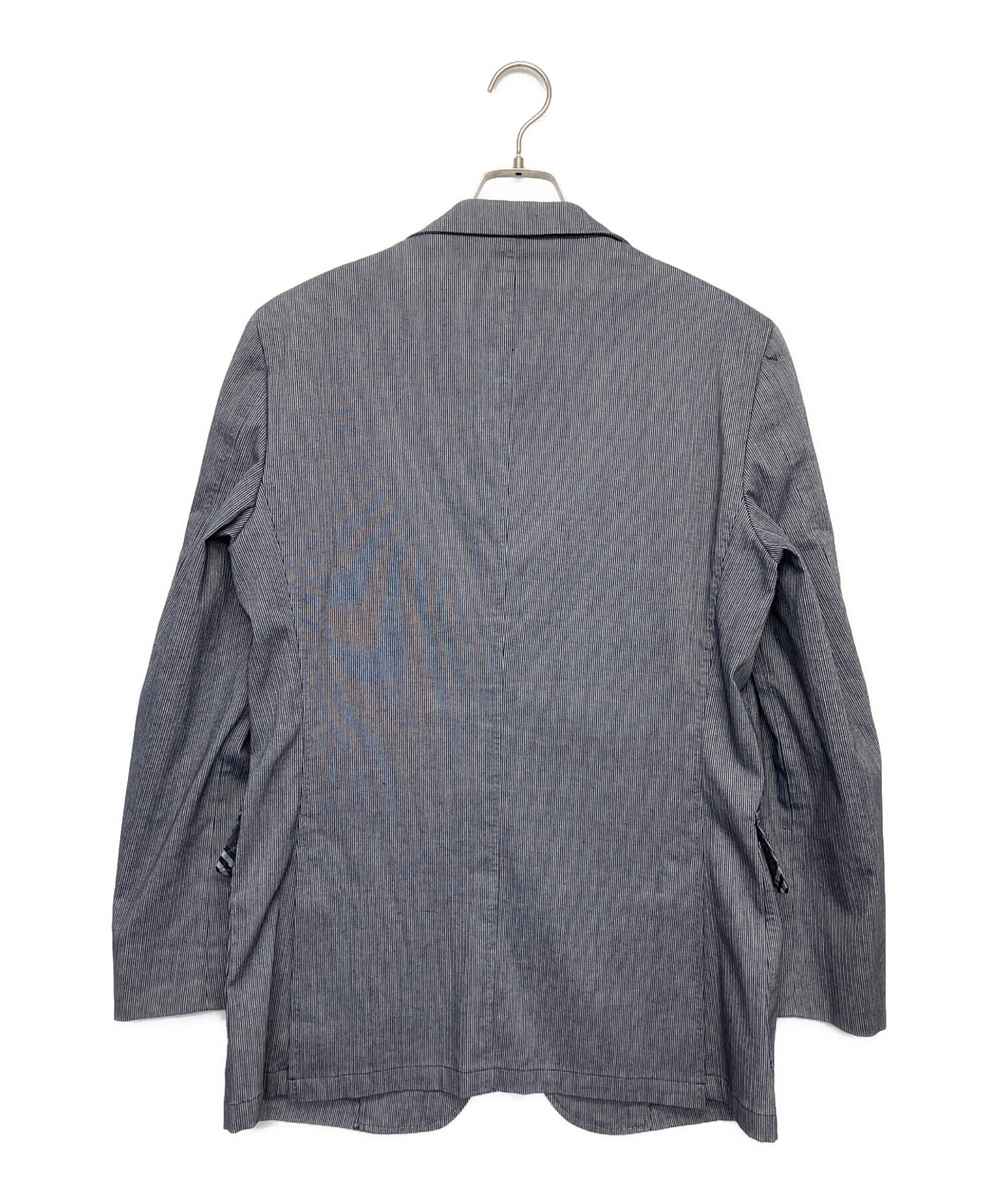 新品 レア バーバリーブラックレーベル テーラードジャケット グレーMカジュアル 中古・古着通販】BURBERRY BLACK LABEL (バーバリーブラックレーベル