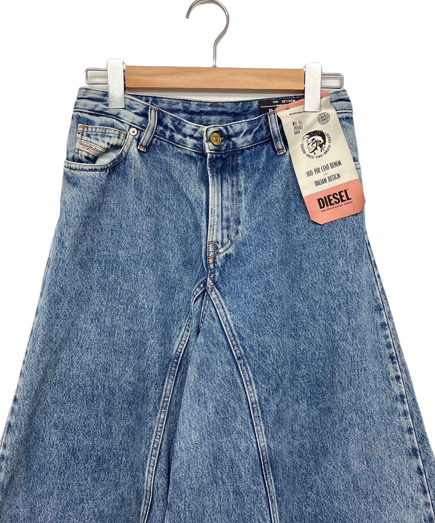 中古・古着通販】DIESEL (ディーゼル) デニムワイドパンツ インディゴ 