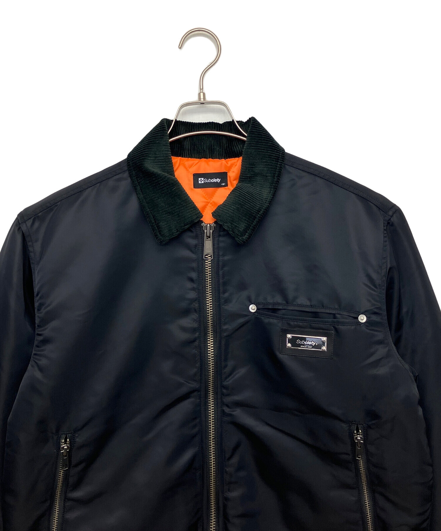 中古・古着通販】SUBCIETY (サブサエティ) ブルゾン ブラック サイズ:M 
