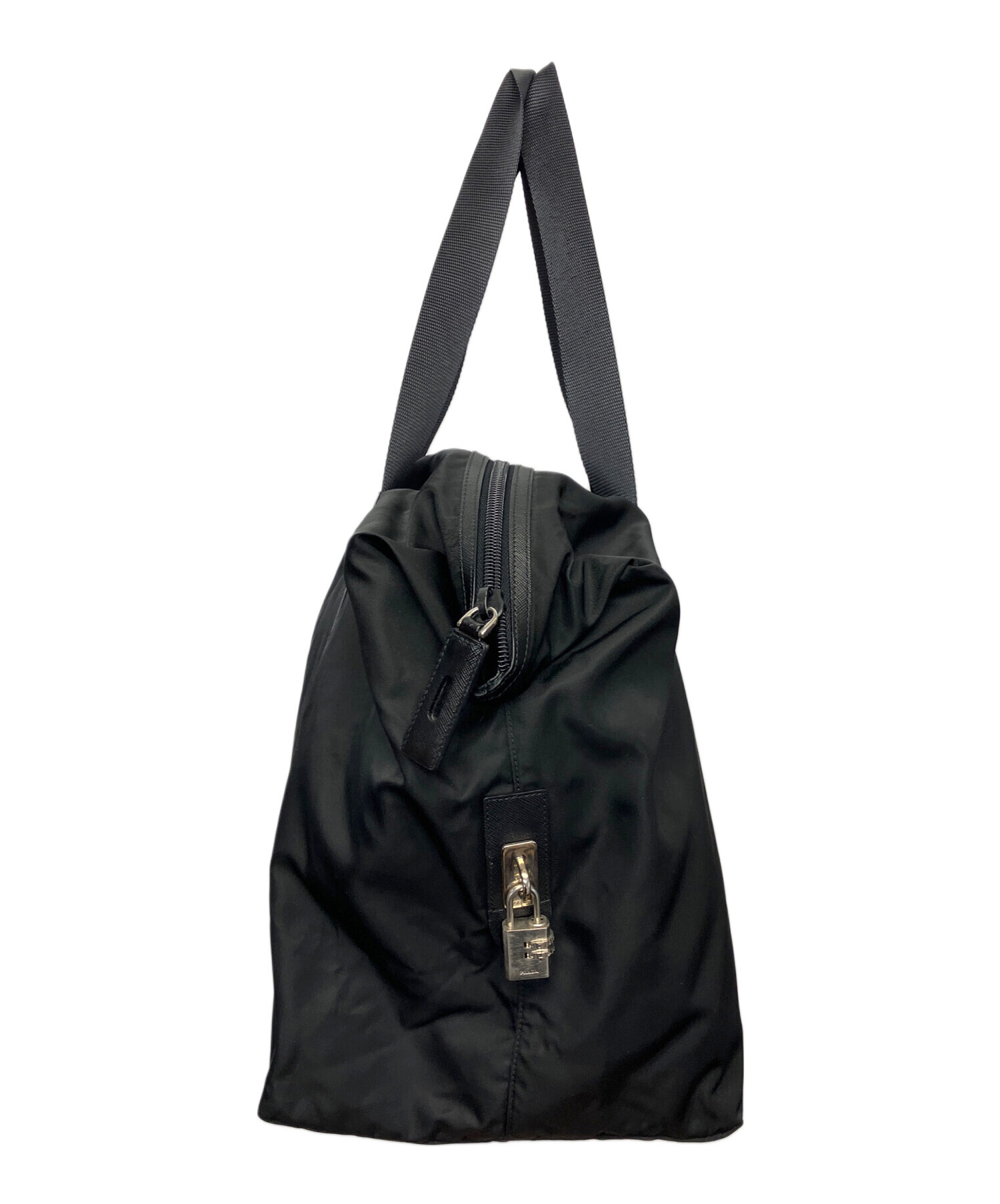 中古・古着通販】PRADA (プラダ) ナイロンボストンバッグ ブラック