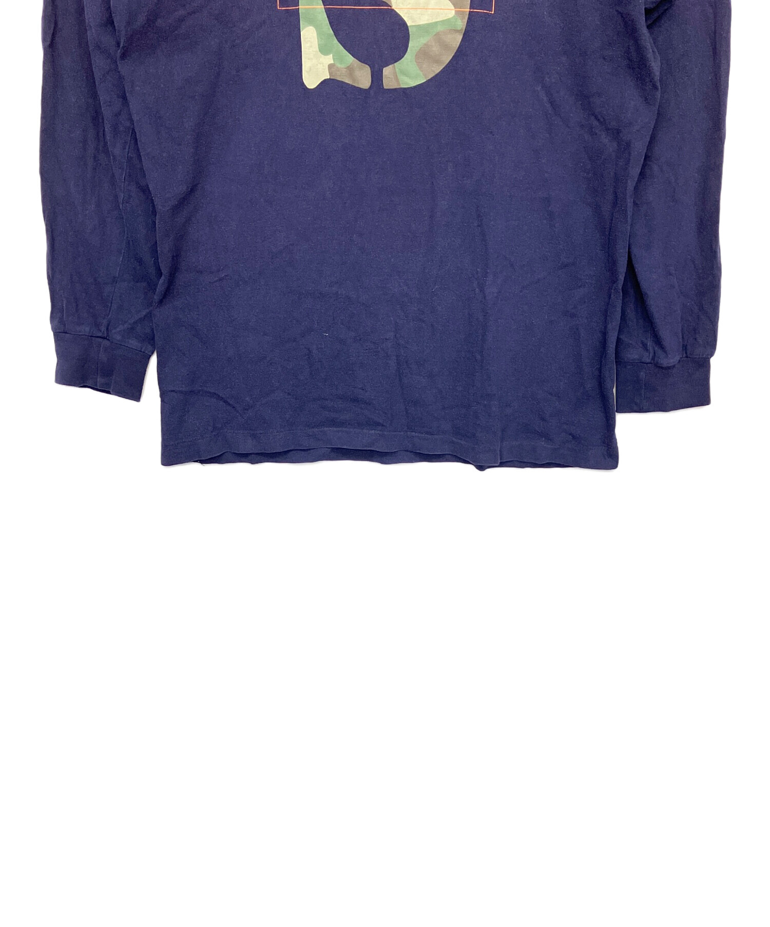Stussy ネイビー 長袖カットソー M 中古・古着通販stussy 