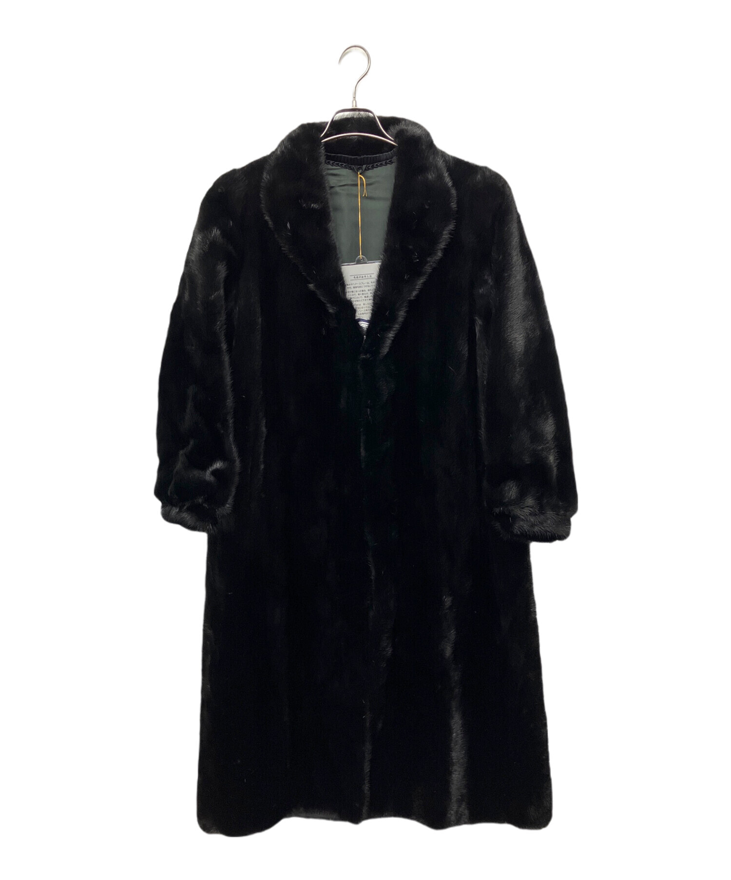 中古・古着通販】SAGA MINK (サガミンク) コート ブラック サイズ:11 