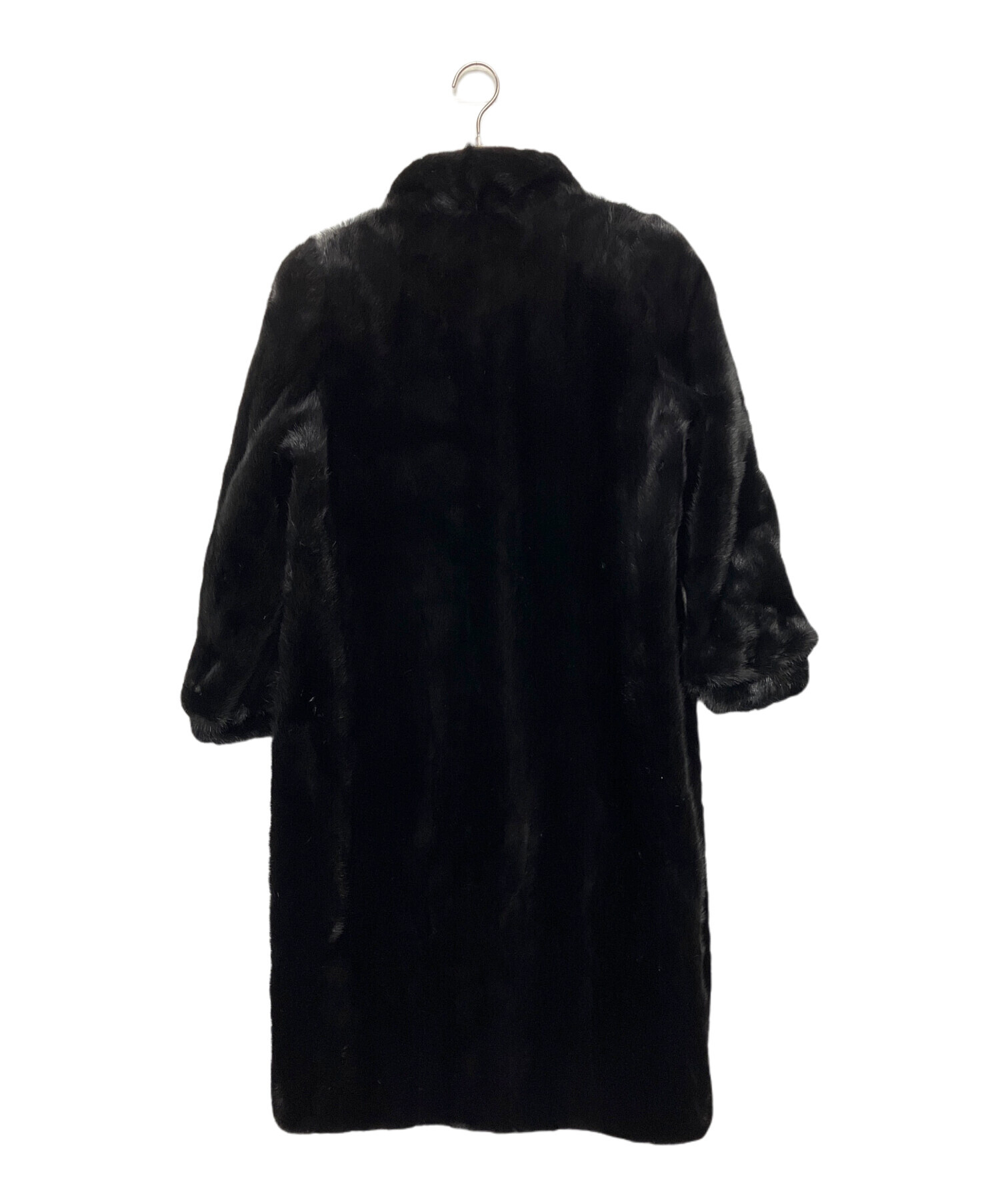 中古・古着通販】SAGA MINK (サガミンク) コート ブラック サイズ:11 