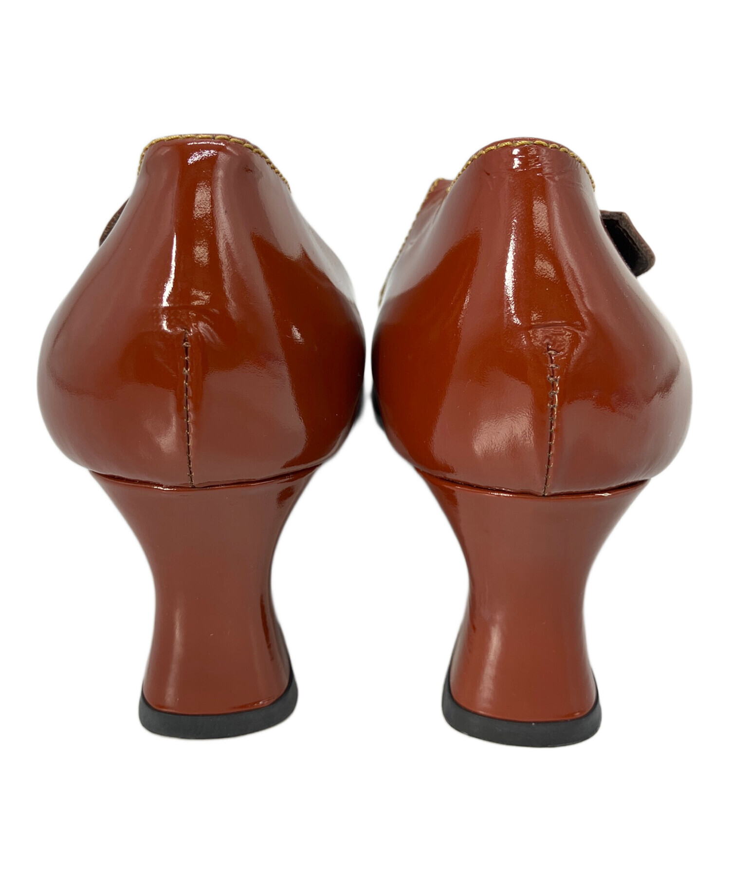 中古・古着通販】PRADA (プラダ) メリージェーンパンプス ブラウン