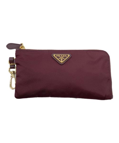 中古・古着通販】PRADA (プラダ) RE-NYLONポーチ ワインレッド