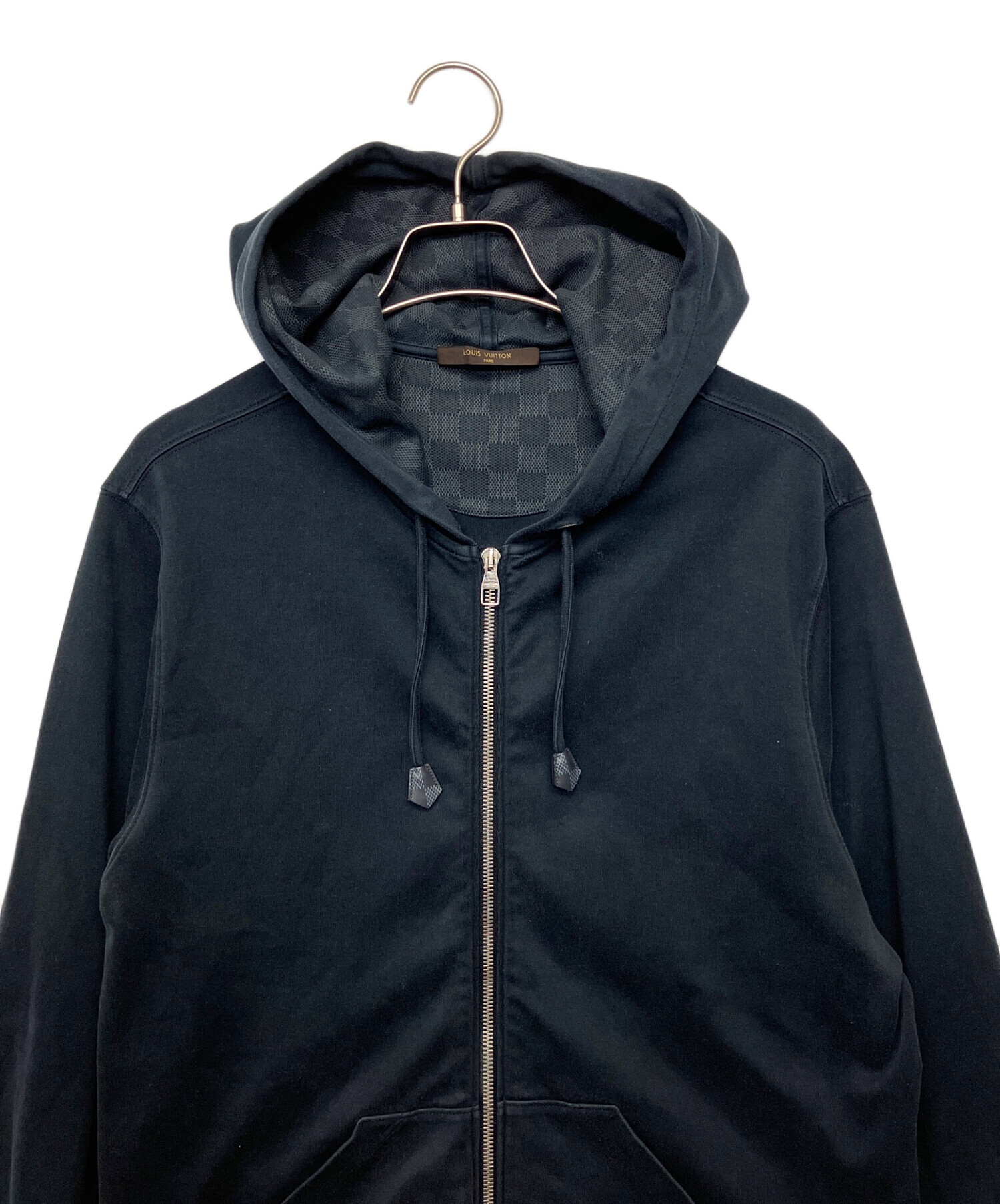 Louis Vuitton ブラック パーカーS 中古・古着通販】LOUIS VUITTON (ルイ ヴィトン) ジップパーカー