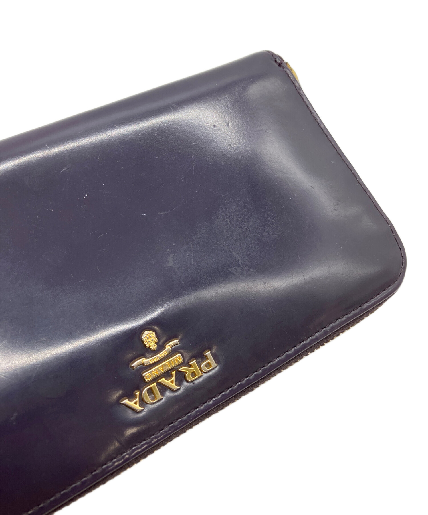 中古・古着通販】PRADA (プラダ) 長財布 パープル｜ブランド・古着通販