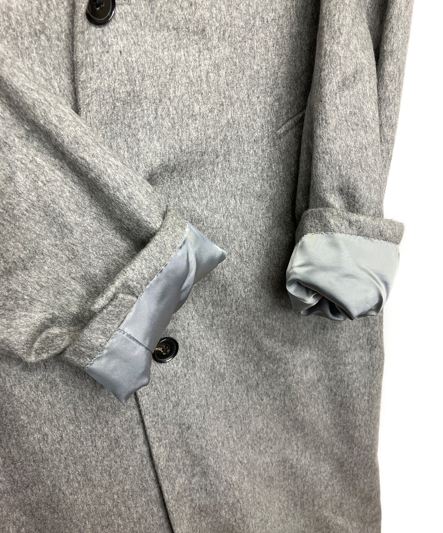 中古・古着通販】Agnona (アニオナ) カシミヤコート グレー サイズ