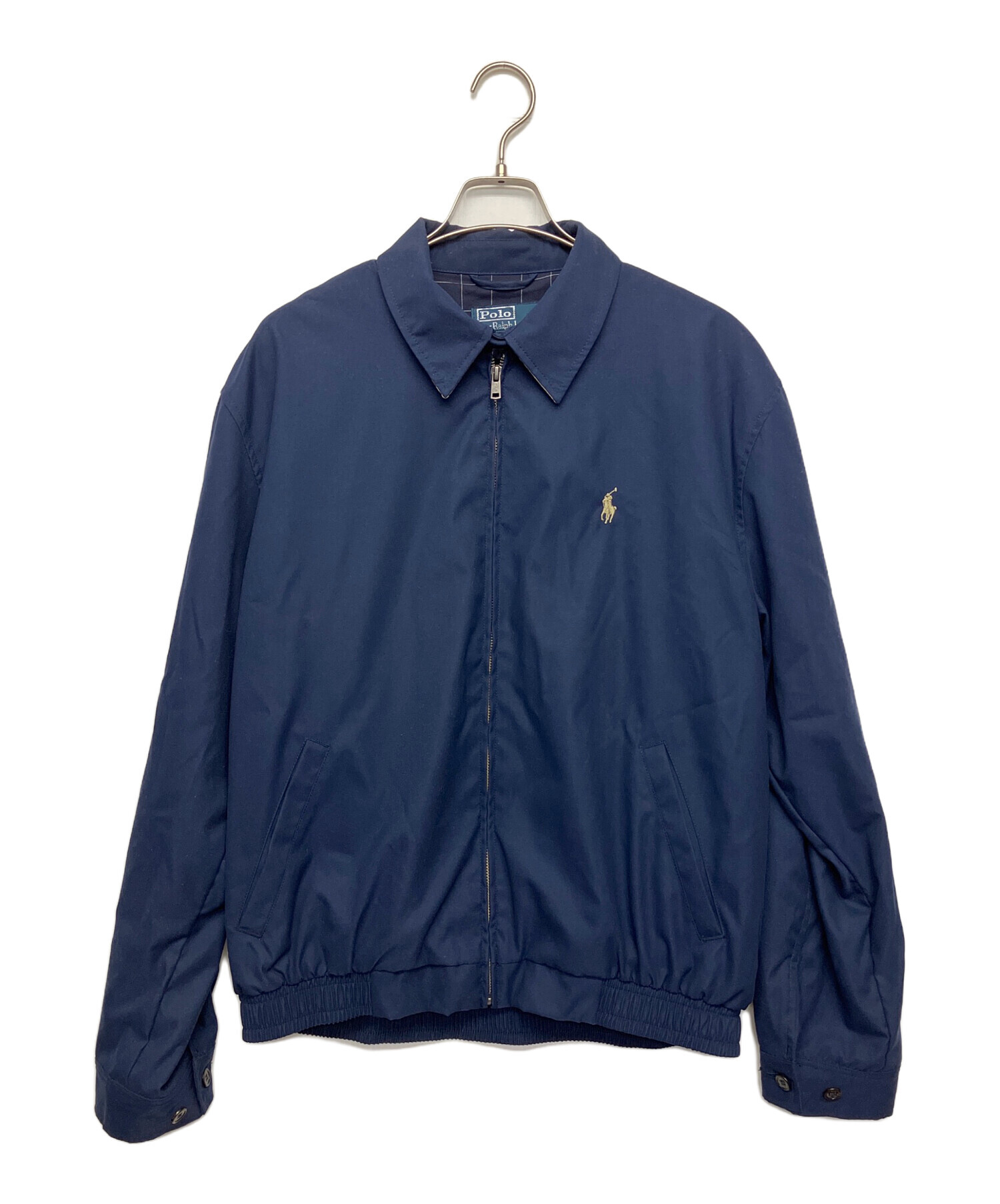 現行品 ポロ ラルフローレン スイングトップ ダークネイビー M相当 チェック 中古・古着通販】POLO RALPH LAUREN (ポロ・ラルフローレン) スイング