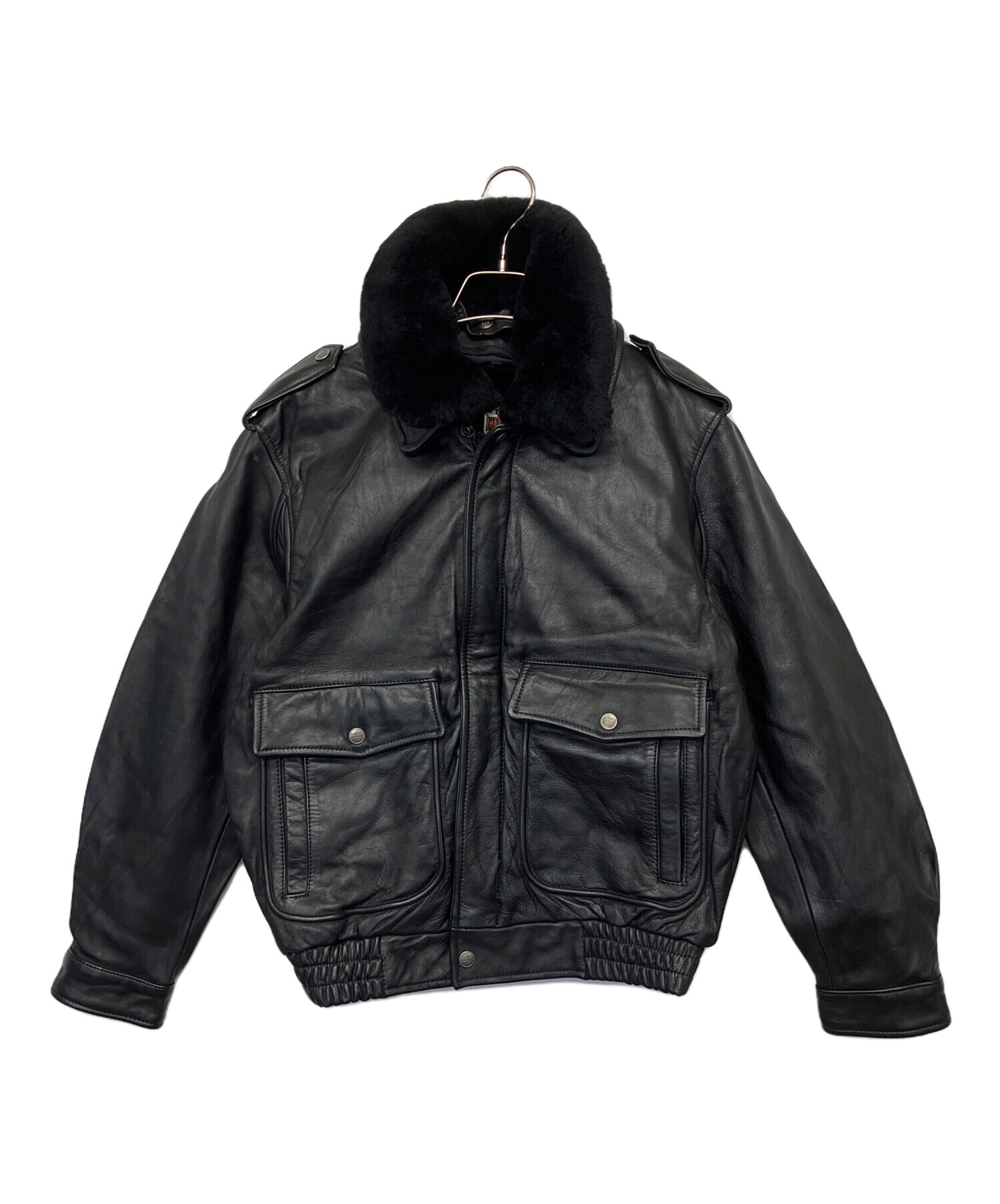 ✨未使用タグ付き✨ハーレーダビッドソン　ライナー付　バイカー　レザージャケット黒 中古・古着通販】HARLEY-DAVIDSON (ハーレーダビッドソン) レザー