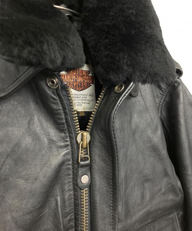 ハーレーダビッドソン取り外しライナー付き牛革ライダースジャケット 中古・古着通販】HARLEY-DAVIDSON (ハーレーダビッドソン) レザー