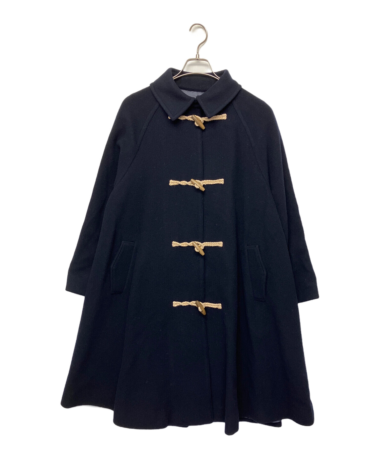 中古・古着通販】LOISIR (ロワズィール) ダッフルコート ブラック