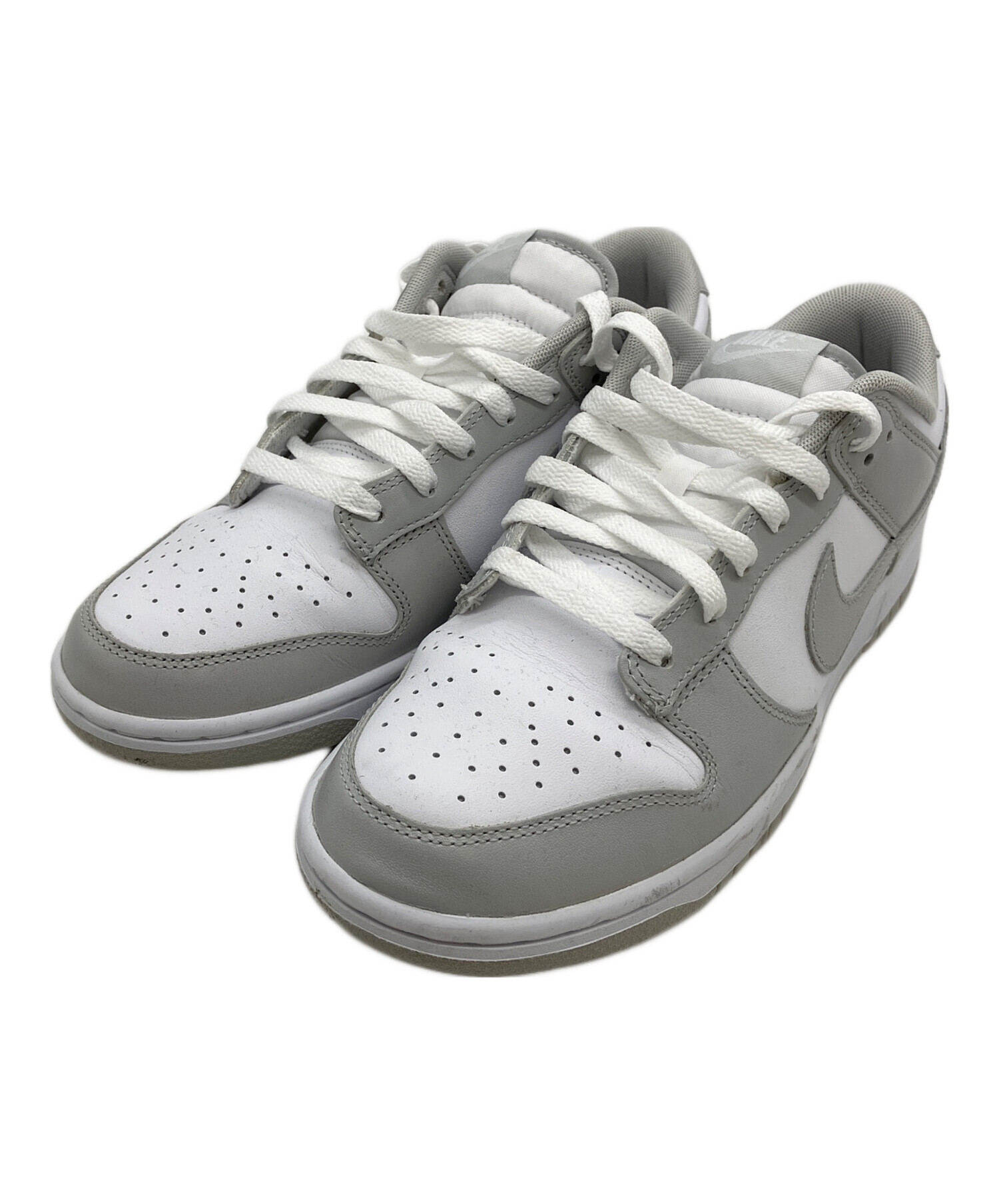 中古・古着通販】NIKE (ナイキ) NIKE DUNK LOW RETRO ホワイト×グレー 